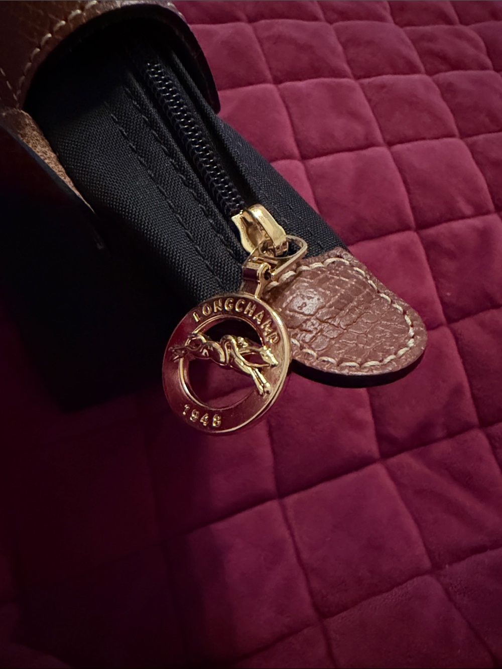 Longchamp Le Pliage Original Pouch with Handle - Picture 5 of 7